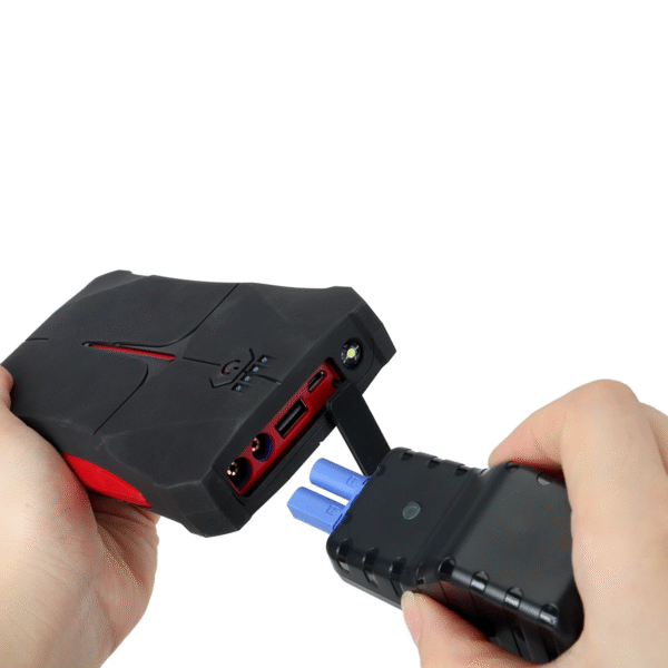 T-J01 Portable Car Emergency Jump Starter Powerbank 13800mAh 51.05wh Peak Current 1200A with LED Flashlight Waterproof - Image 4
